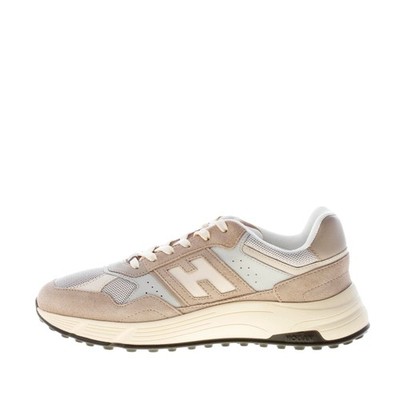 HOGAN herren schuhe hyperlight Beige Veloursleder graü Tech-Stoff Sneaker
