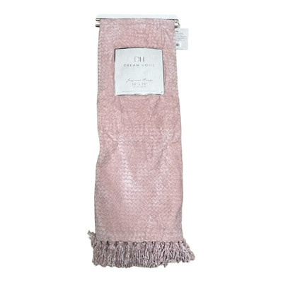 Dream Home Pink Plush Throw Blanket Size 50 x70  NWT