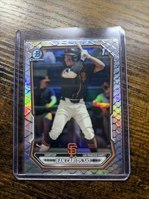 Jean Carlos Sio 2026 Bowman Chrome Reptilian Refractor Rookie Card # BCP-87
