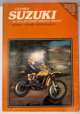 Suzuki 80cc - 370cc RM Singles Clymer Manual 1975 to 1977 RM 80 100 125 250 370