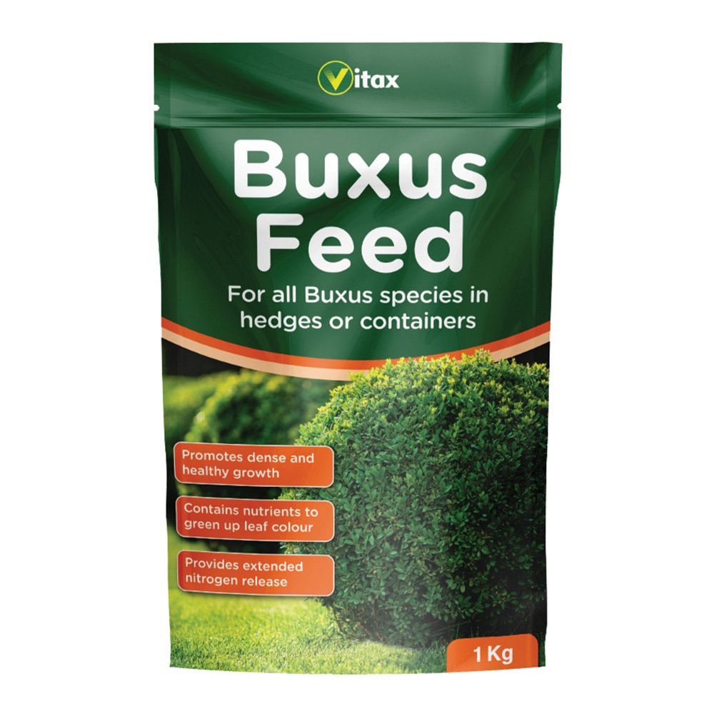 Vitax Buxus Feed Food Fertiliser For all Buxus Species Hedges or Containers 1kg