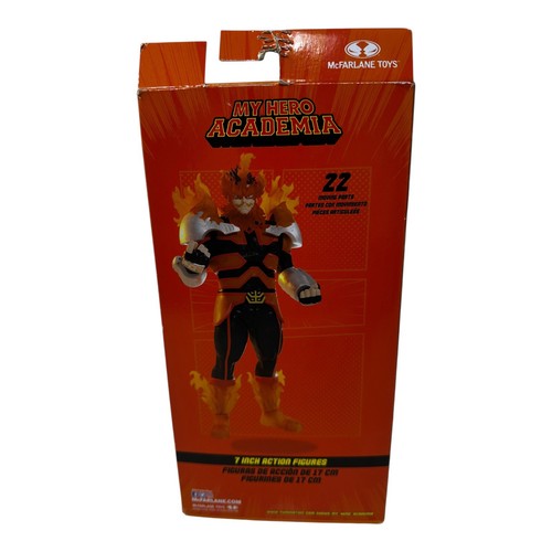McFarlane My Hero Academia - Figura Di Endeavor 7 Pollici (18 Cm) Wave 5, Con Fiamme Trasparenti, Ultra Articolazione 22 Punti, Base Inclusa