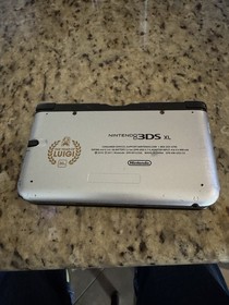 Nintendo 3DS XL The Year of Luigi Limited Edition Silver Console W/ Games