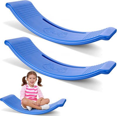 2 Pack Balance Board for Kids Teeter Totter Plastic Wobble Balance Board Indoor