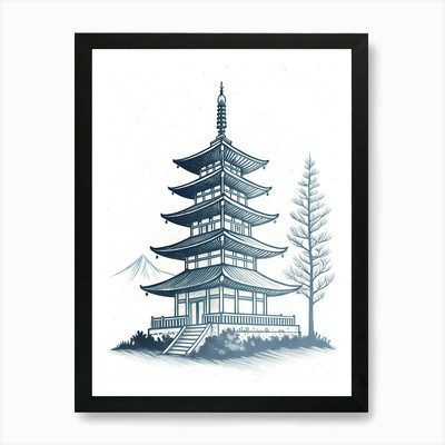 Minimalistische Tusche Skizze Abstrakt S Gerahmt Wandbild Poster Leinwanddruck Bild