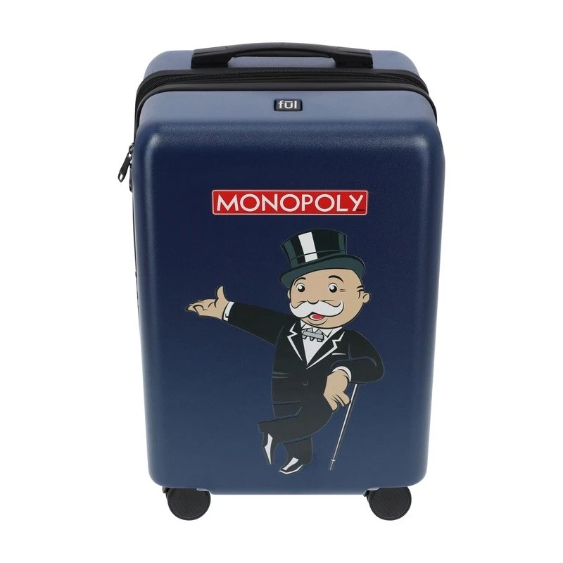 Monopoly Hardshell Carry On Luggage Spinner Suitcase Travel Bag Rolling Wheels - Image 3 of 4