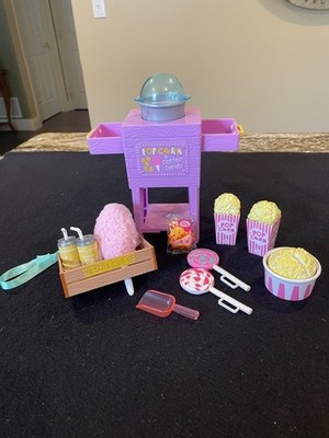 American Girl Wellie Wishers Carnival set+ treat Stand + snack tray