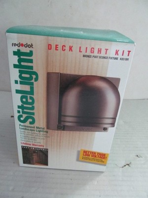 Red Dot Site Light Deck Light Kit K851BR with Bronze Finish, Metal Landscape