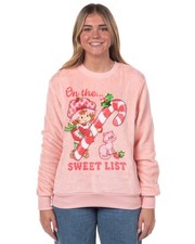 Strawberry Shortcake Sweatshirt Women's Sweet List Fleece Pullover