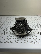 VINTAGE  ENGRAVED BOX W/LID & CHAIN