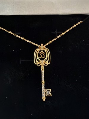 Disneyland Club 33 Gold Key Necklace with Hidden Mickey by Rebecca