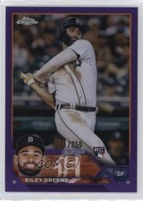 2023 Topps Chrome Purple Refractor 81/250 Riley Greene #182 7xr