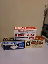 Duke Cannon The Great American Beer Soap Budweiser  Asst 3pc Soap Set