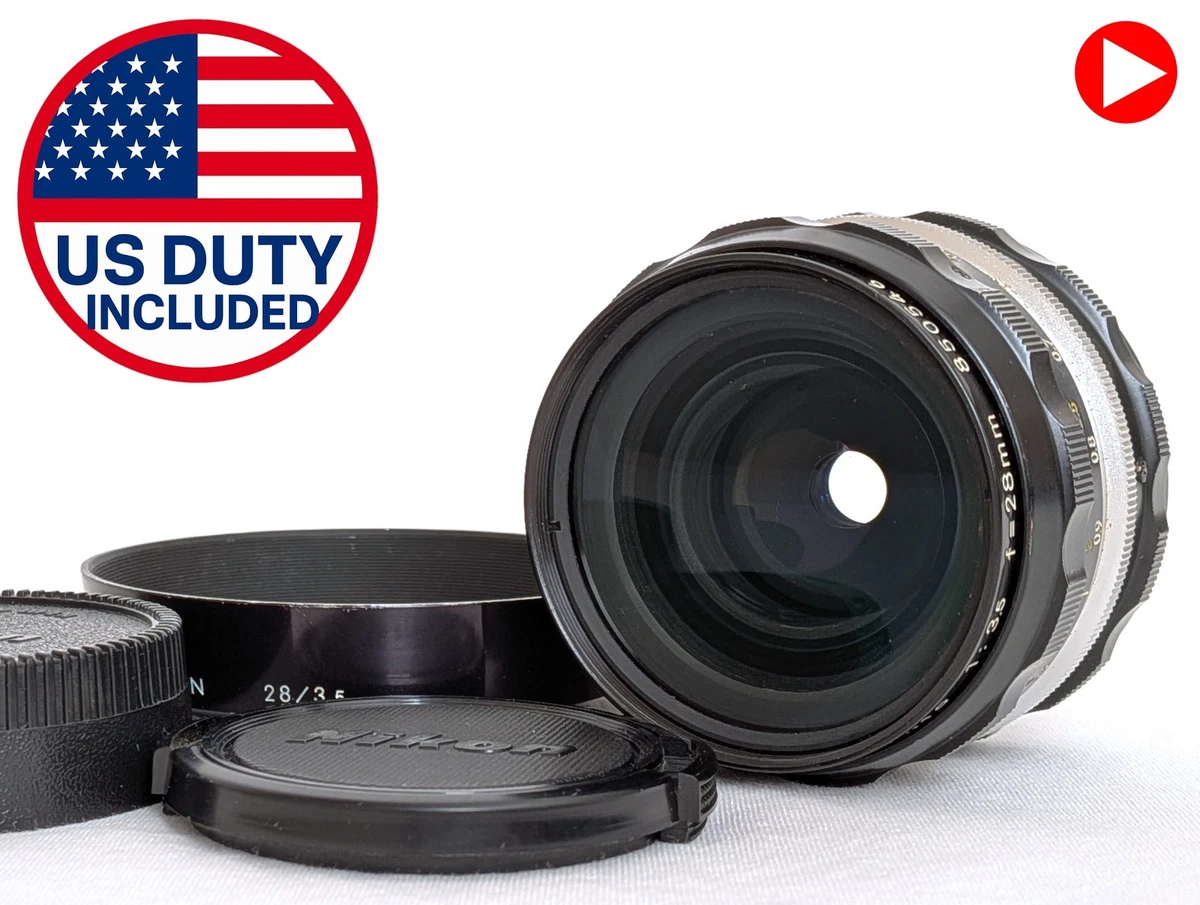 Nikon NIKKOR f/3.5 Camera Lenses 28mm Focal for sale | eBay