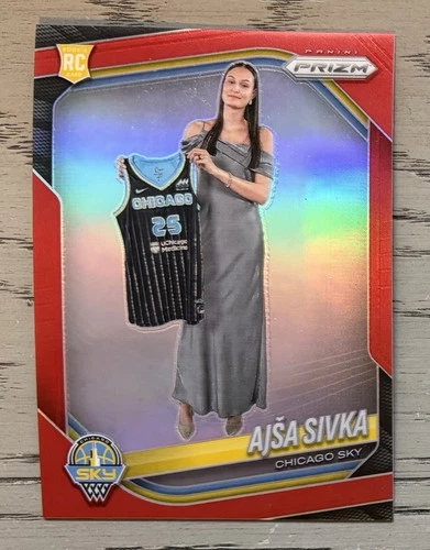 2025 Panini WNBA Prizm AJSA SIVKA Red Prizm RC #285/299