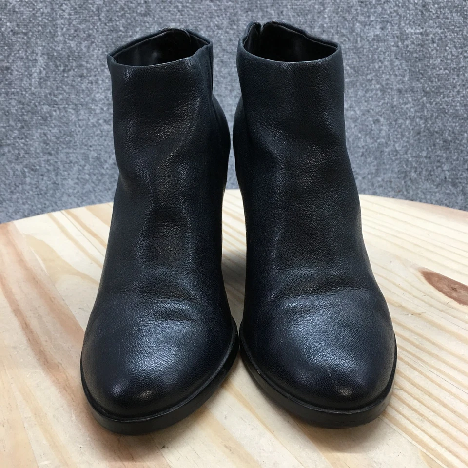 Cole Haan Boots Womens 8 B Dey Ankle Bootie Blue Round Toe Comfort Block Heels - Image 4 of 4