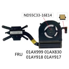 For Lenovo Thinkpad X1 Yoga 2nd 3rd CPU Cooler Fan Heatsink FRU 01AX999 01AY917