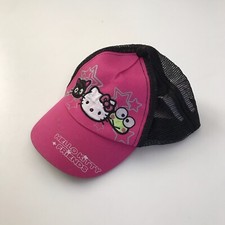 Hello Kitty And Friends Girls Trucker Hat Baseball Kids Tween Cap Black