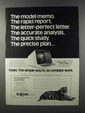 1981 Exxon Vydec Word Processor Ad - Model Memo