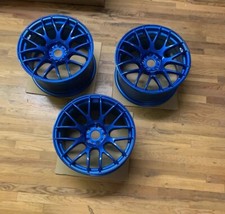 Only 3 Wheels Work Emotion M8r 18x9.5 38mm 5x114.3 - Candy Apple Blue