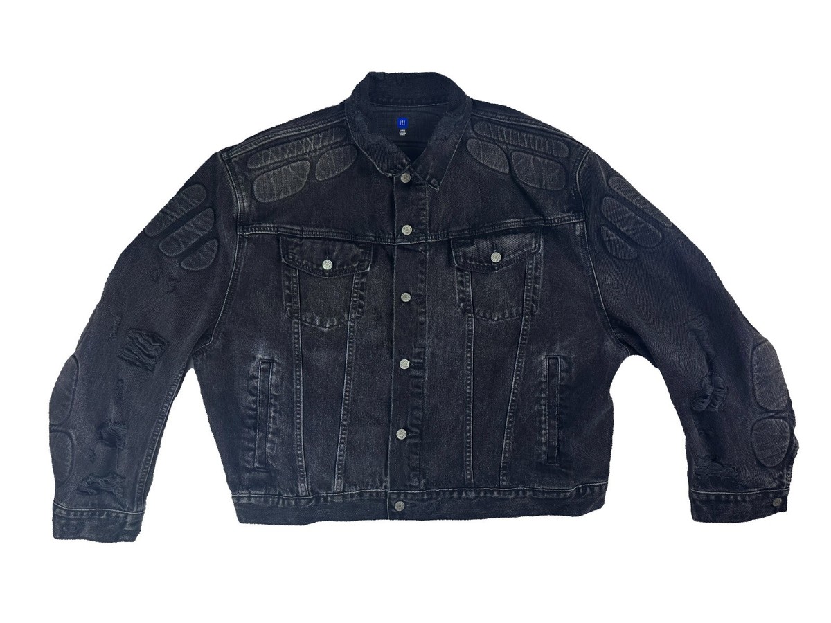 Yeezy Gap Engineered by Balenciaga Padded Black Denim Jacket | eBay