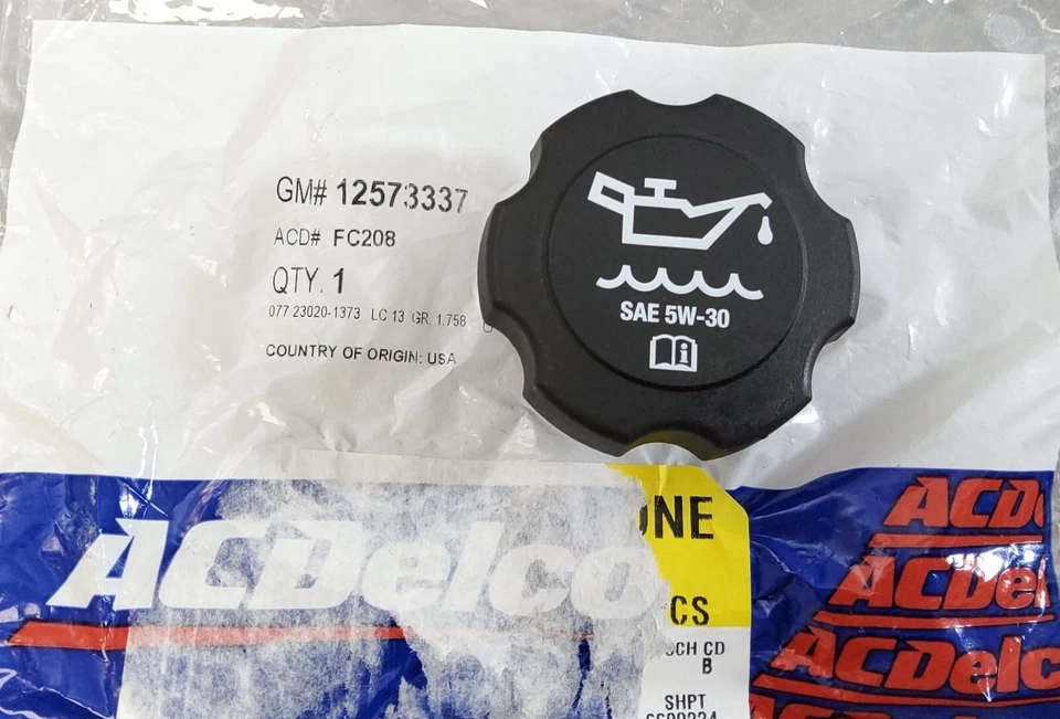 Nueva tapa de llenado de aceite de motor genuino GM 03-09 Impala 05-09 LaCrosse 08-09 G8 +Más Foto 2 de 4