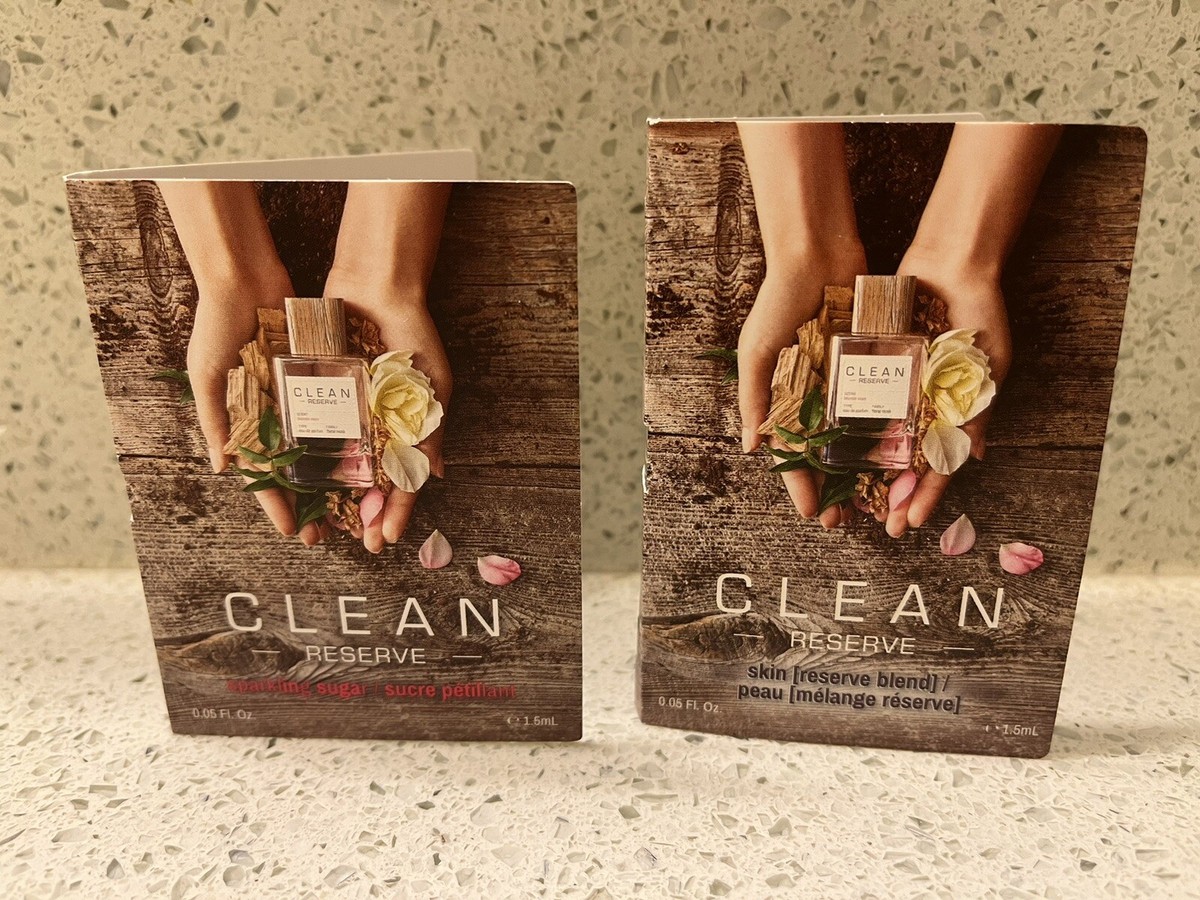SET OF CLEAN RESERVE SPARKLING SUGAR SKIN EDP PERFUME CARDED