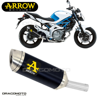 Exhaust SUZUKI SFV 650 GLADIUS 2015 ARROW ALU Black THUNDER