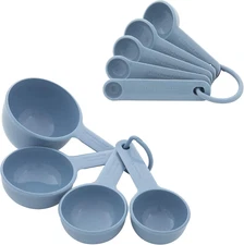 Universal Easy to Read Measuring Cup and Spoon Set with Soft Grip Handle for Max