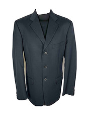 HUNGARIAN PARIS Men's Jacket Wool Blue Elegant Man Wool Jacket Blazer Sz.L - 50