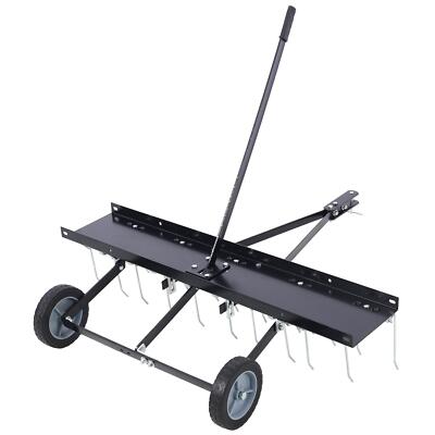 40-Inch Lawn Sweeper Tow Behind Dethatcher Tine Tow Dethatcher Pull Behind Mower