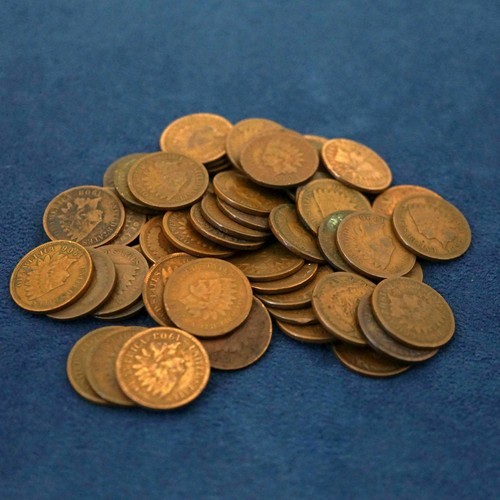 1880-1909 Indian Head Cent 55 Münzen gemischtes Lot mit frühen Daten - kostenloser Versand USA