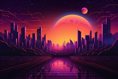 Desktop Background Wallpaper | Synthwave | Retro | 1080p/1440p/4k