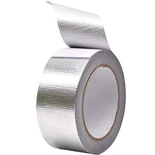 DINGJIE Nastro Adesivo in Lamina di Alluminio in Fibra di Vetro 5 cm X 25 m, Nas