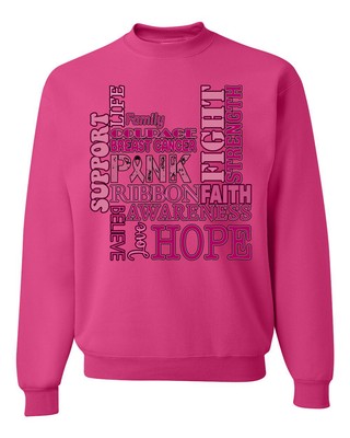 Words of Encouragement Distressed Unisex Crewneck Sweatshirt