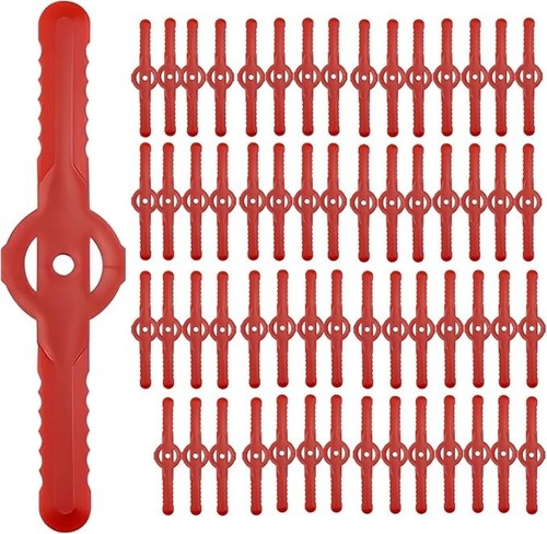 60 Pcs String Trimmer Head Blades , Weed Eater Wacker Blades Plastic Replacement
