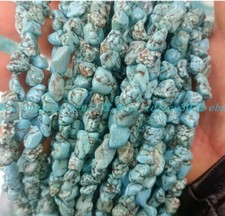 Natural Turquoise 6-10MM 100 Real Gemstone Nugget Loose Beads Strand 15" AA