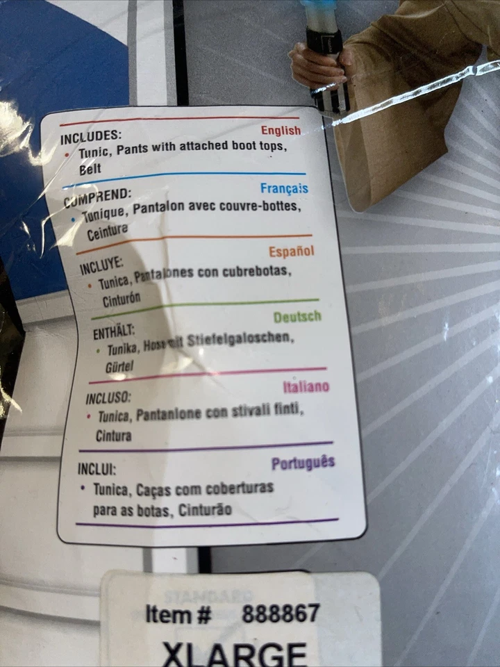 Disfraz de Caballero Jedi de la Guerra de las Galaxias para mujer Rubie cinturón perdido X-grande Foto 4 de 4