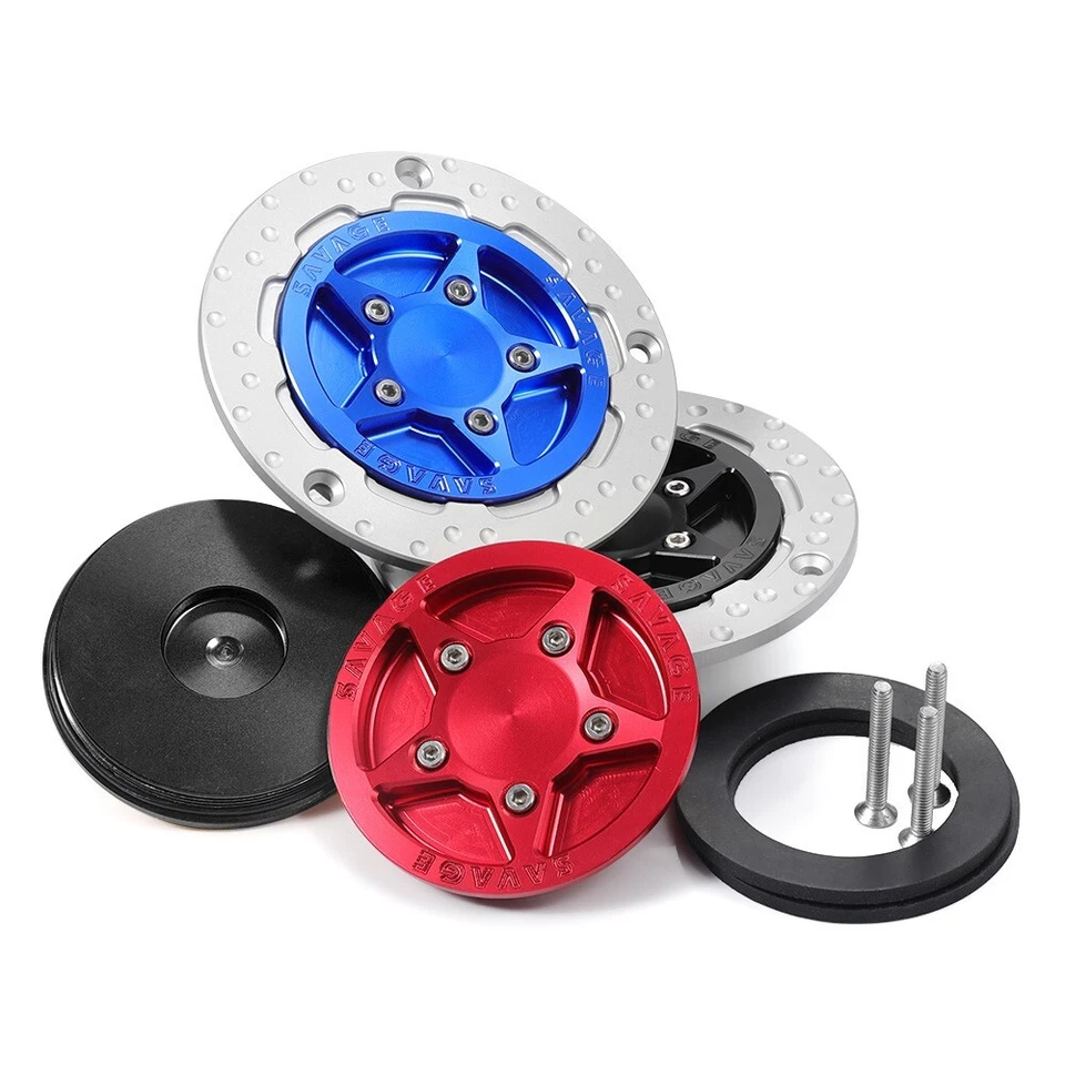 For Yamaha MT-01 MT-03 MT-07 MT-09 Tracer 700 900/GT CNC Gas Fuel Tank Cap Cover - Image 2 of 4