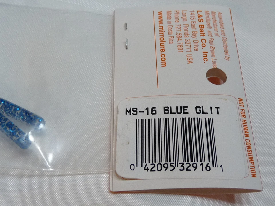 Paul Brown Tidal Surge Maniac Mullet 4.5" azul brillo MS-16 hundimiento lento Foto 4 de 4