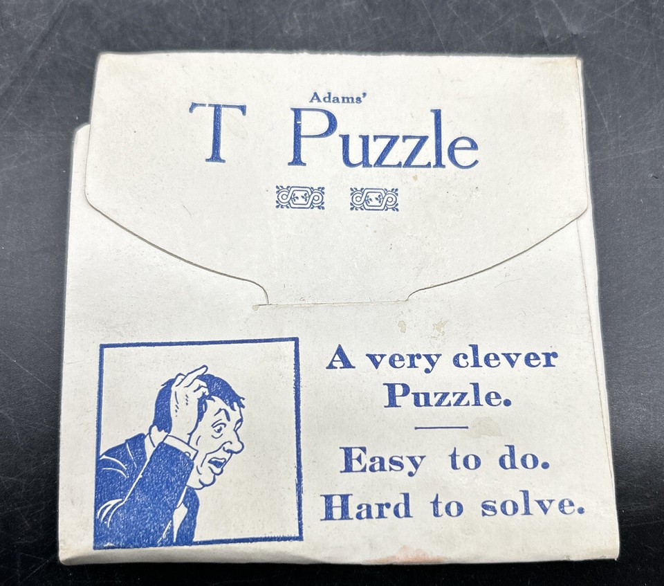 A rare, genuine vintage Adams dime-store puzzle gag — the kind of thing that used to live next to the joy buzzers and now belongs in a curiosity collection.