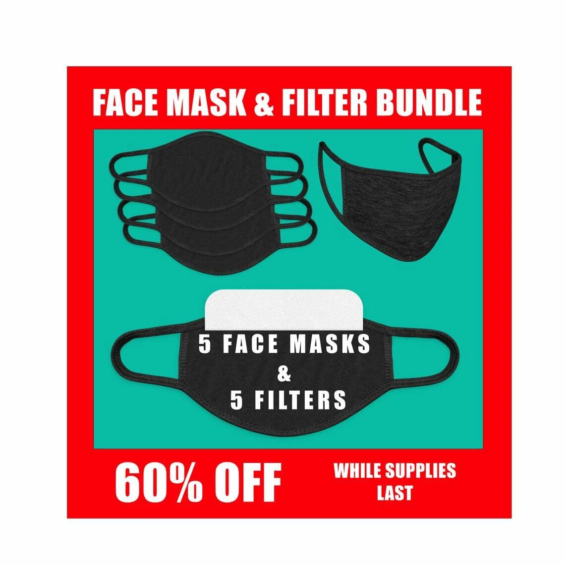 Face Mask & Filter Bundle
