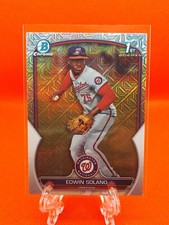 2023 Bowman Chrome #BCP-169 Edwin Solano Mojo Refractor Washington Nationals FB3