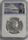 1964 NGC PF65 Proof Kennedy Half Dollar 50c 90% Silver JFK Signature