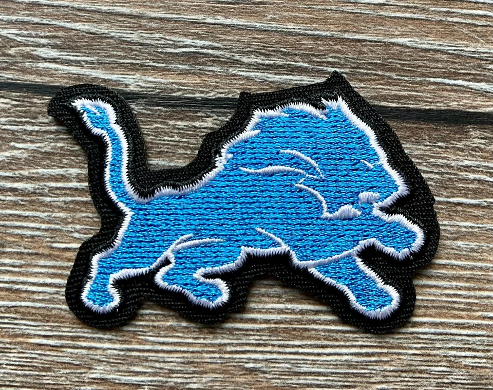 MARKENLOS NFL Detroit Lions PATCH Aufnäher Bügelbild American Football US Team Sport