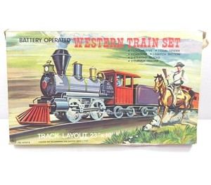 vintage battery operated train set