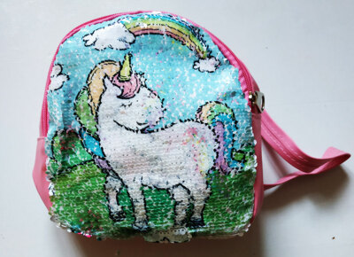 Zaino paillettes reversibili Unicorno arcobaleno per asilo, viaggio, scuola  | eBay