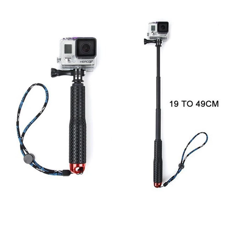 FOR GOPRO Monopod Pole Handle Ski Snow Selfie Stick Telescopic Hero 10 9 8 7 6 5 - Image 4 of 4