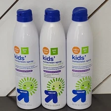 Lot 3 Up & Up Kids Sunscreen Spray SPF 50 Broad Spectrum 9.1 Oz Value  16CT
