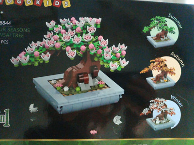 Hogokids Puzzle 4 in 1 3D Puzzle Vier Jahreszeiten Bonsai Baum Modellbausatz Geschenk Alter 8+